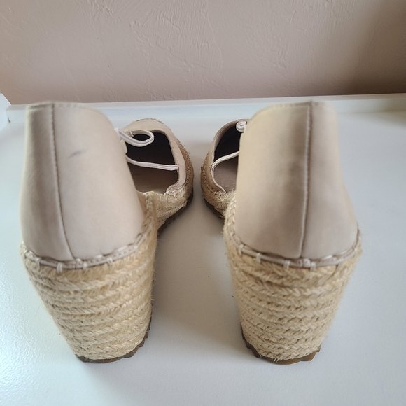 Eileen Fisher | Wedge d'Orsay Wedge Espadrille | Cream | Size 10 NWOT - Picture 14 of 15